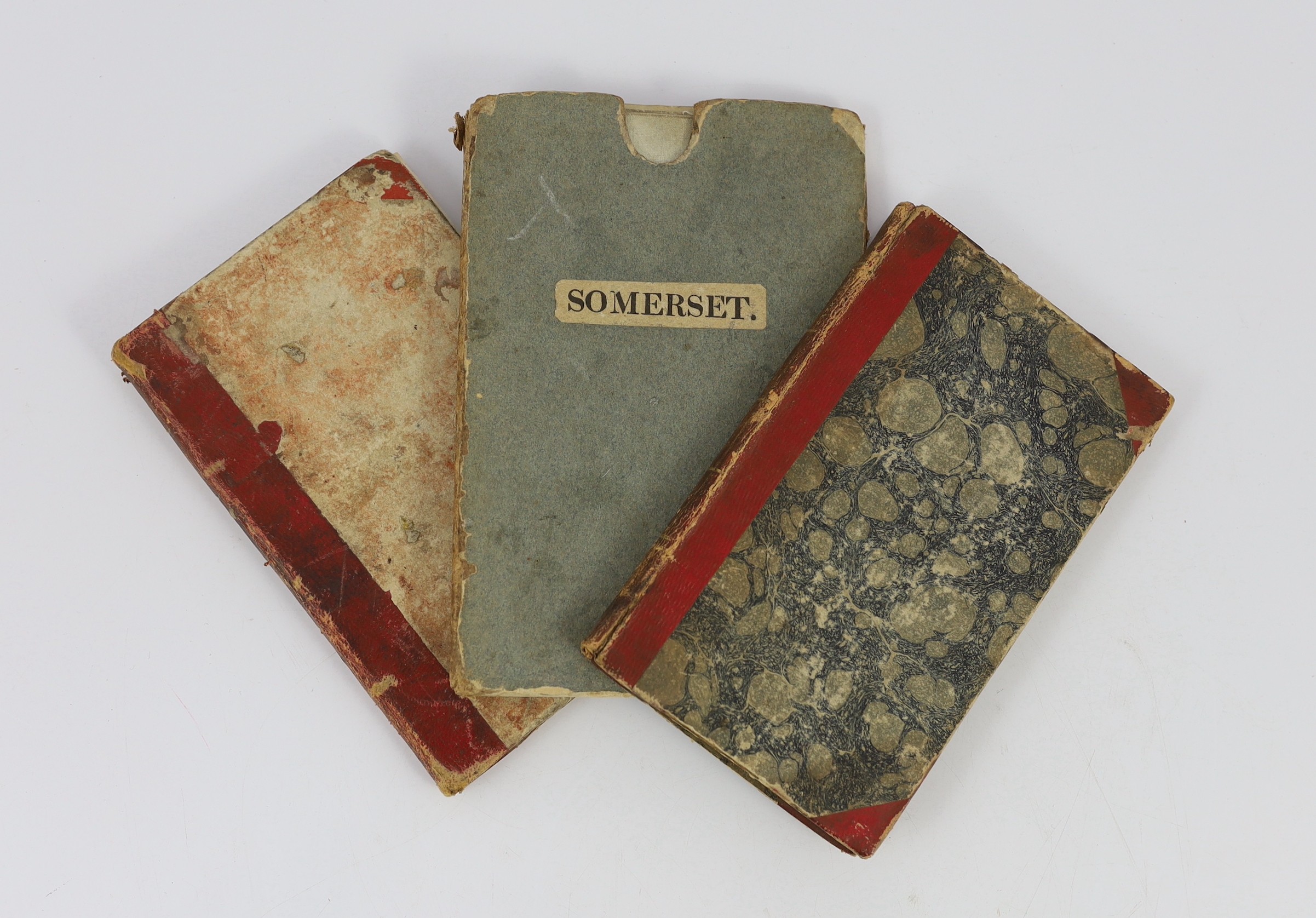 SOMERSET: Davis, John - A Concise History of the Cathedral Church of St. Andrew, in Wells....folded frontis., contemp. roan backed marbled boards, 12mo. Salisbury, (1809); Davis, John - A Concise History of the Cathedral